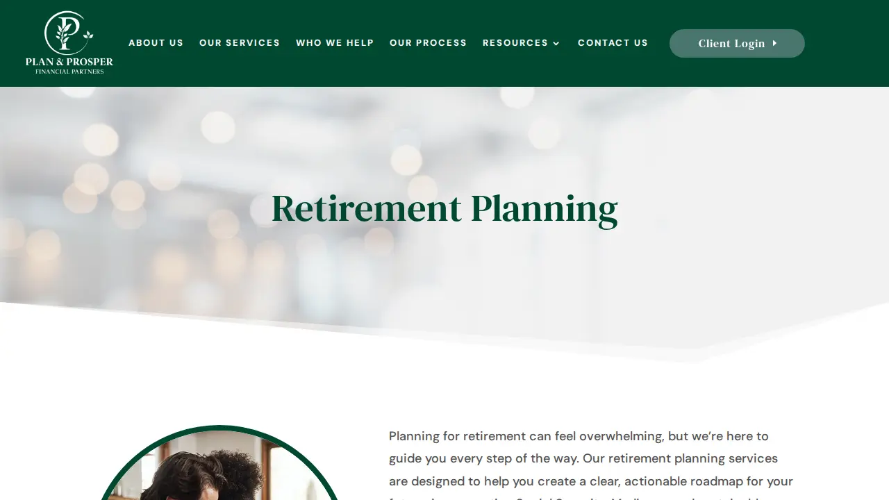Plan & Prosper Financial Partners page