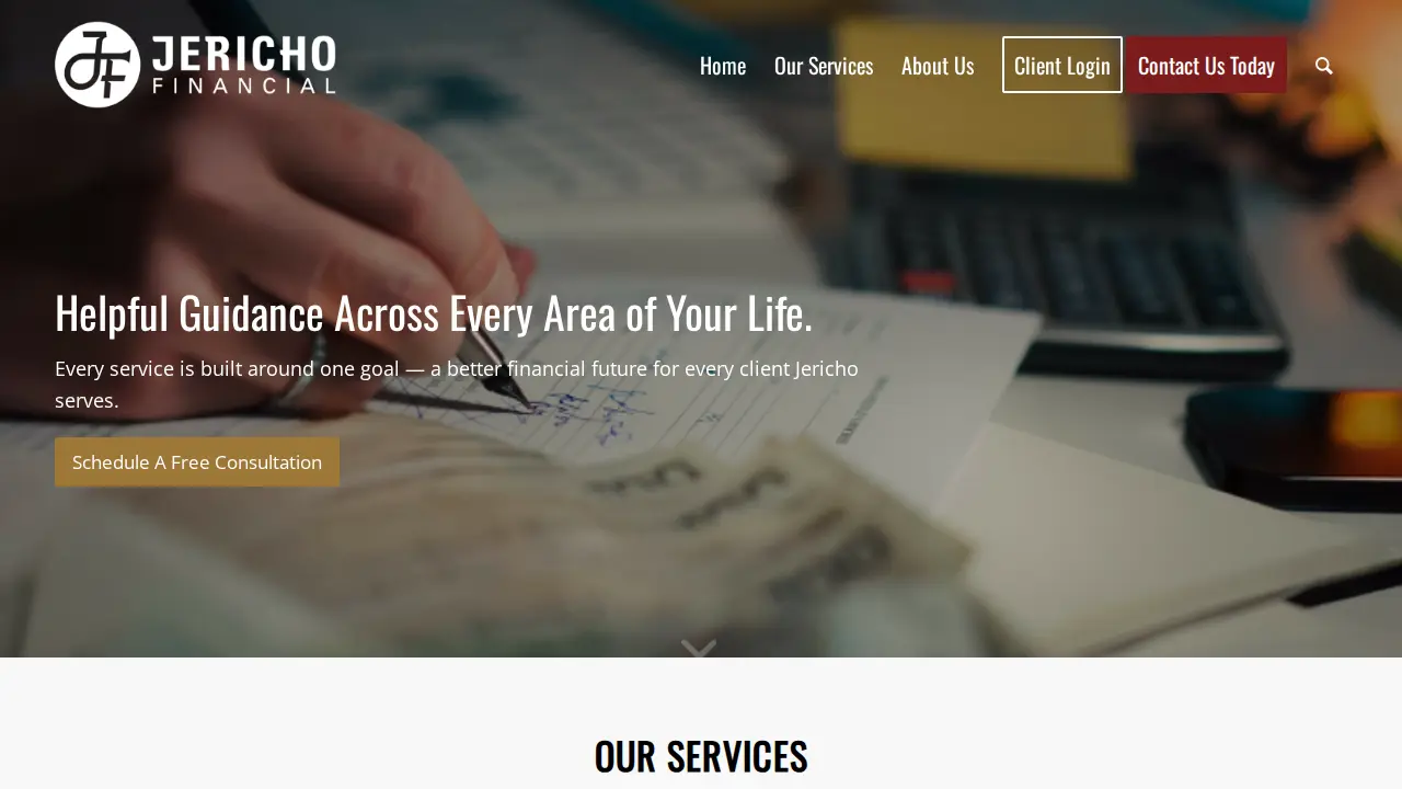 Jericho Financial page