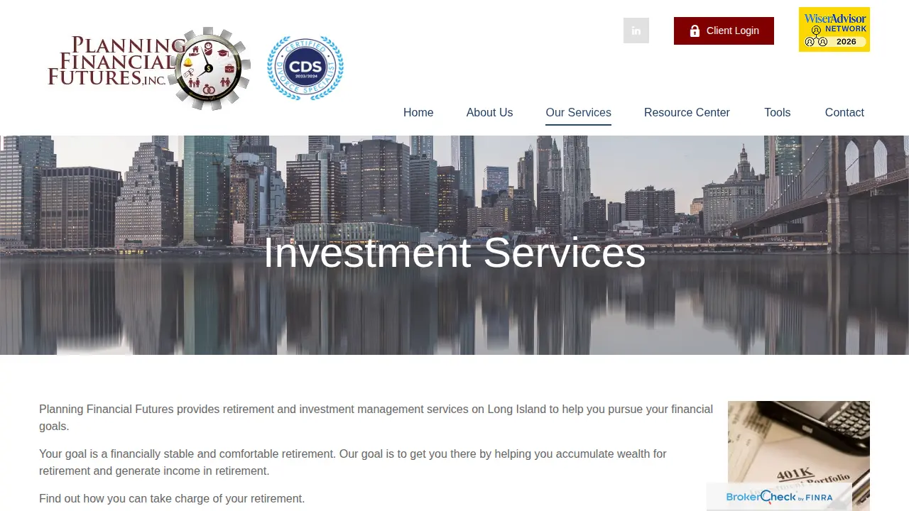 Planning Financial Futures, Inc page