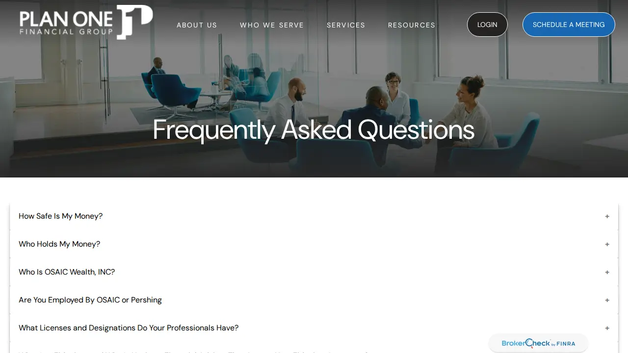 Plan One Financial Group page