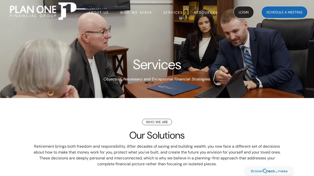 Plan One Financial Group page