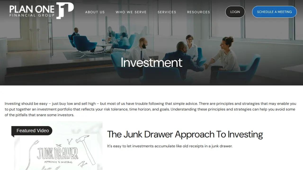 Plan One Financial Group page