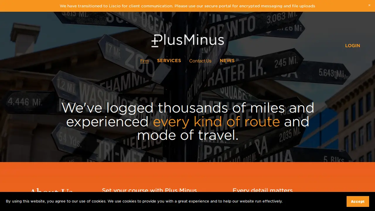 Plus Minus, Inc. page