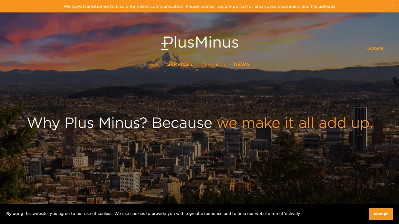 Plus Minus, Inc. page