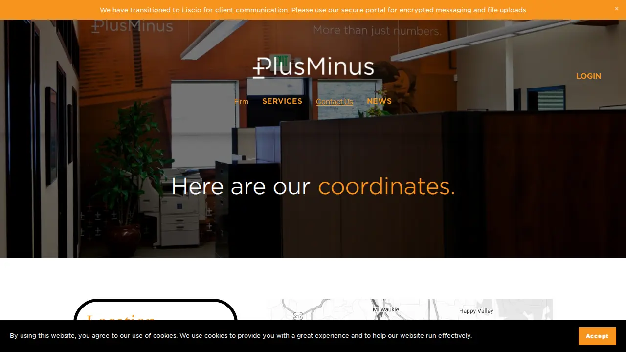 Plus Minus, Inc. page
