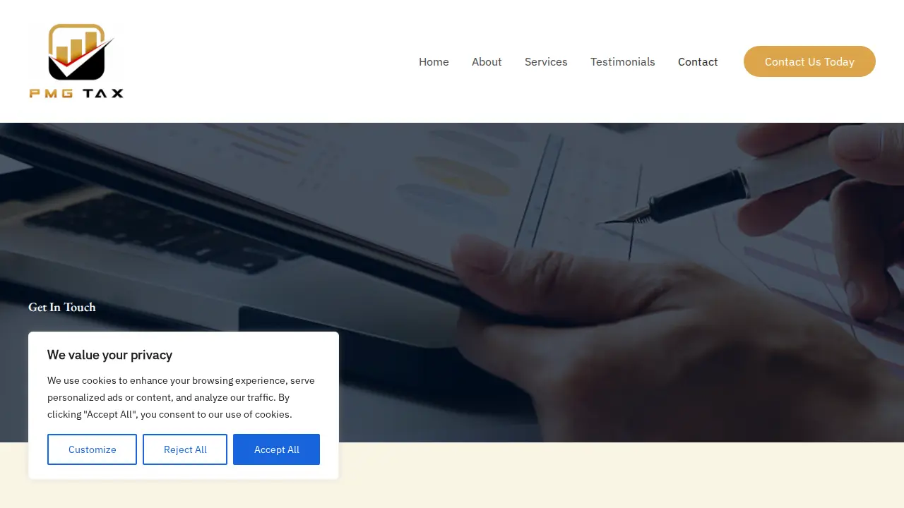 PMG Tax Consultants page