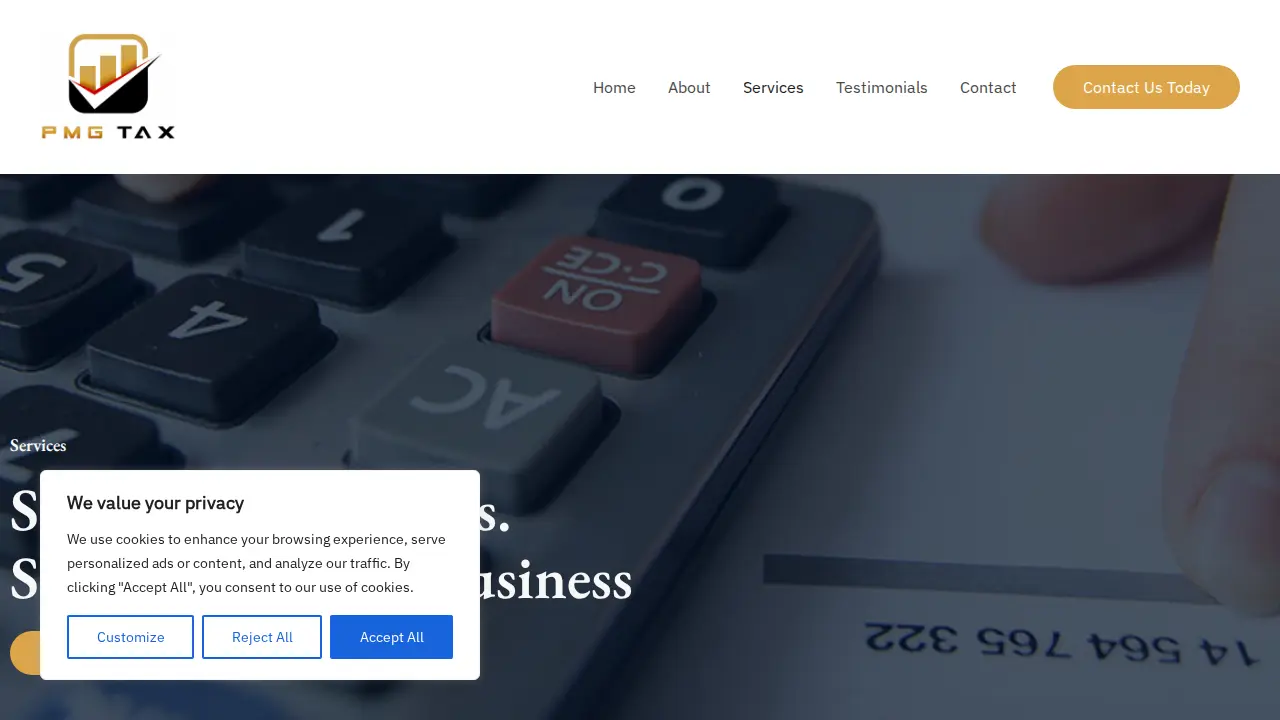 PMG Tax Consultants page