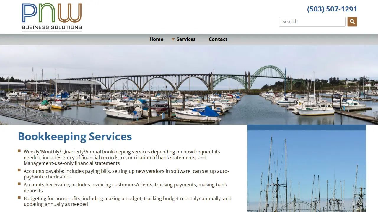 PNW Business Solutions page