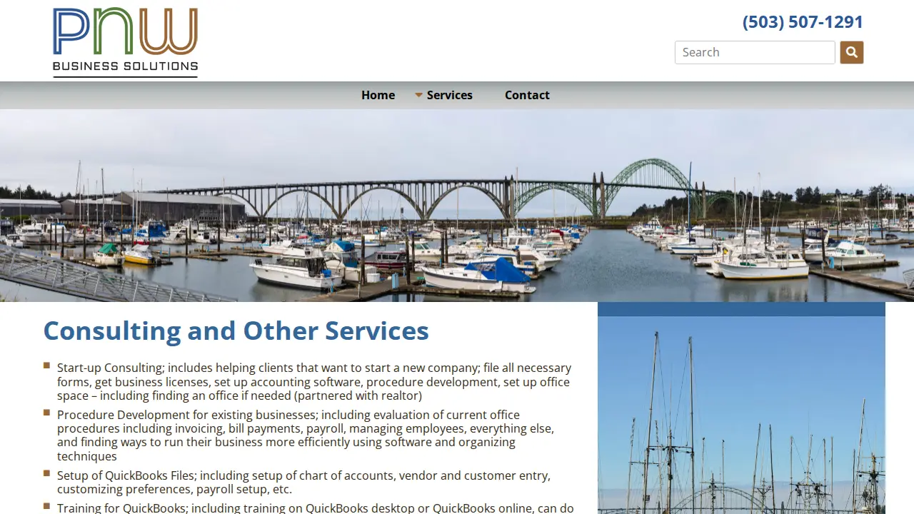PNW Business Solutions page