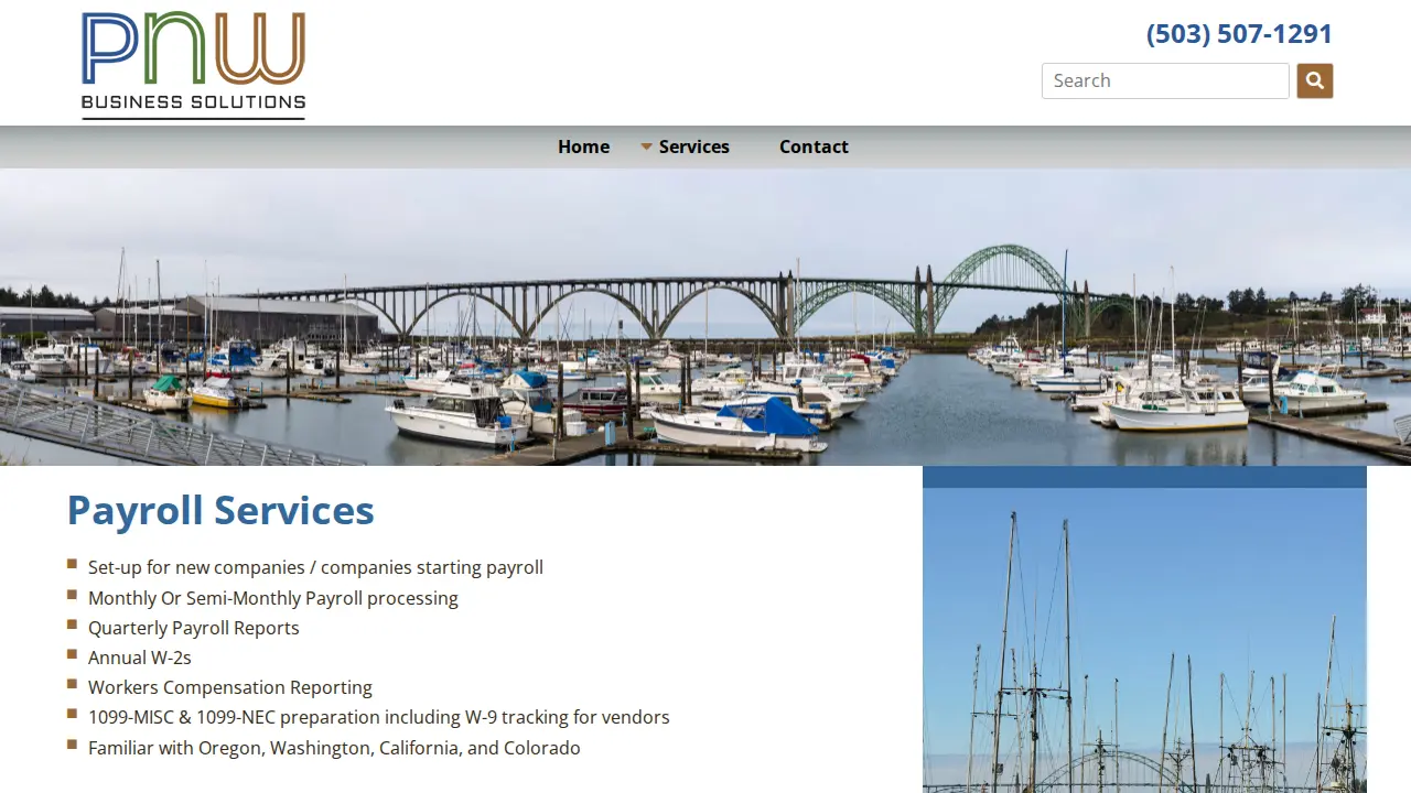 PNW Business Solutions page