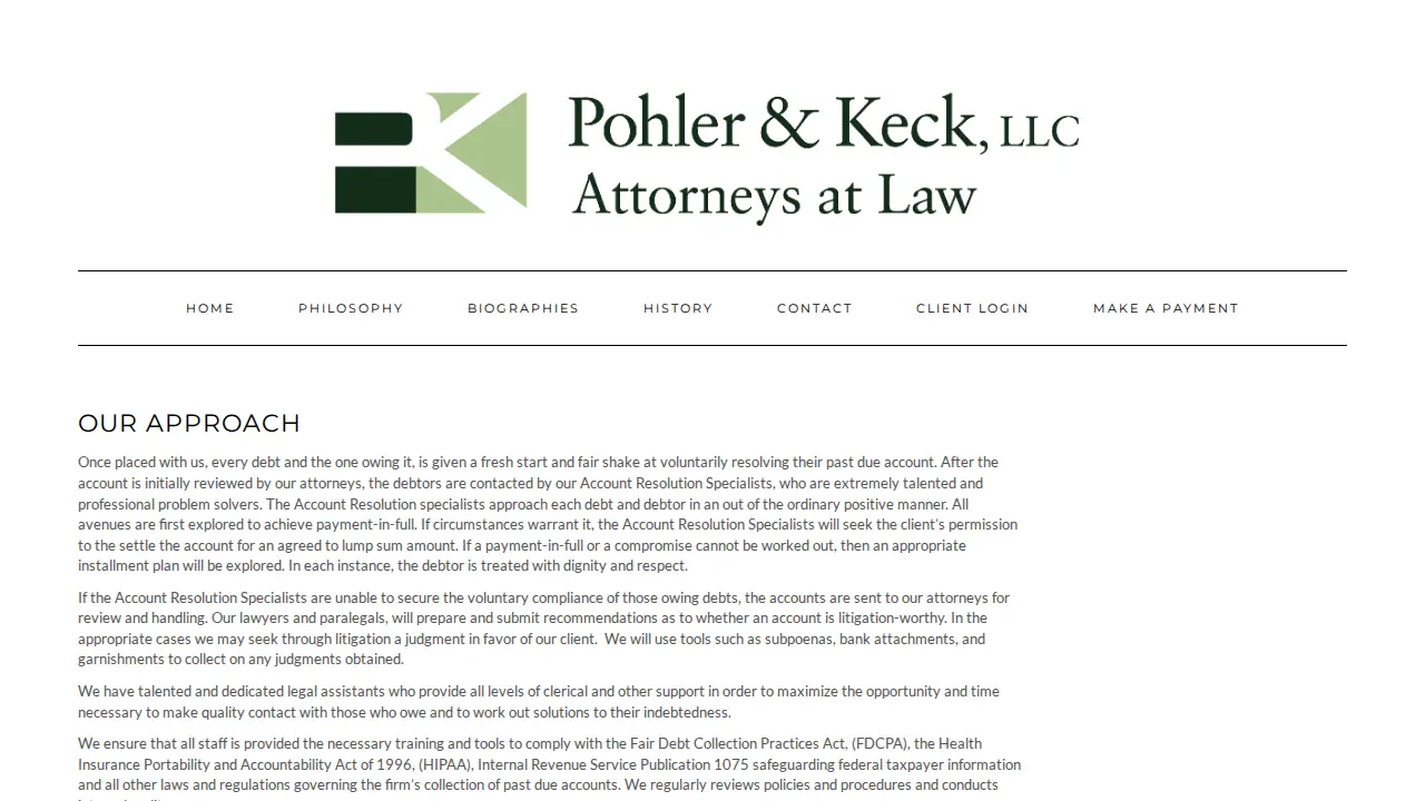 Pohler & Keck, LLC page