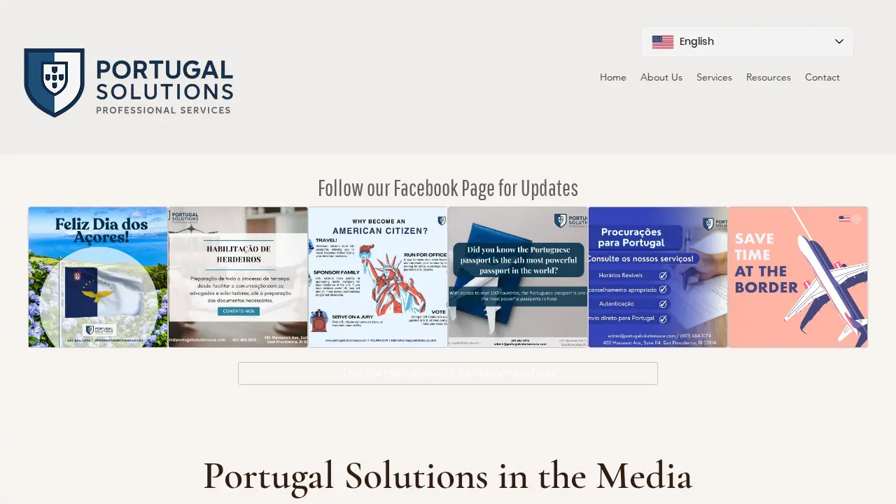 Portugal Solutions page