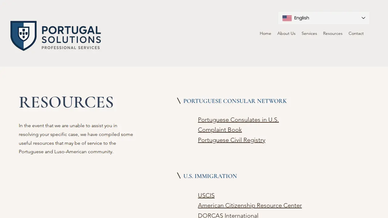 Portugal Solutions page