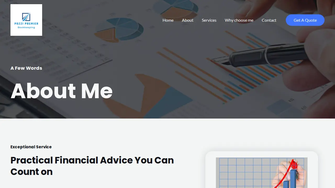 Pozzi Premier Bookkeeping page