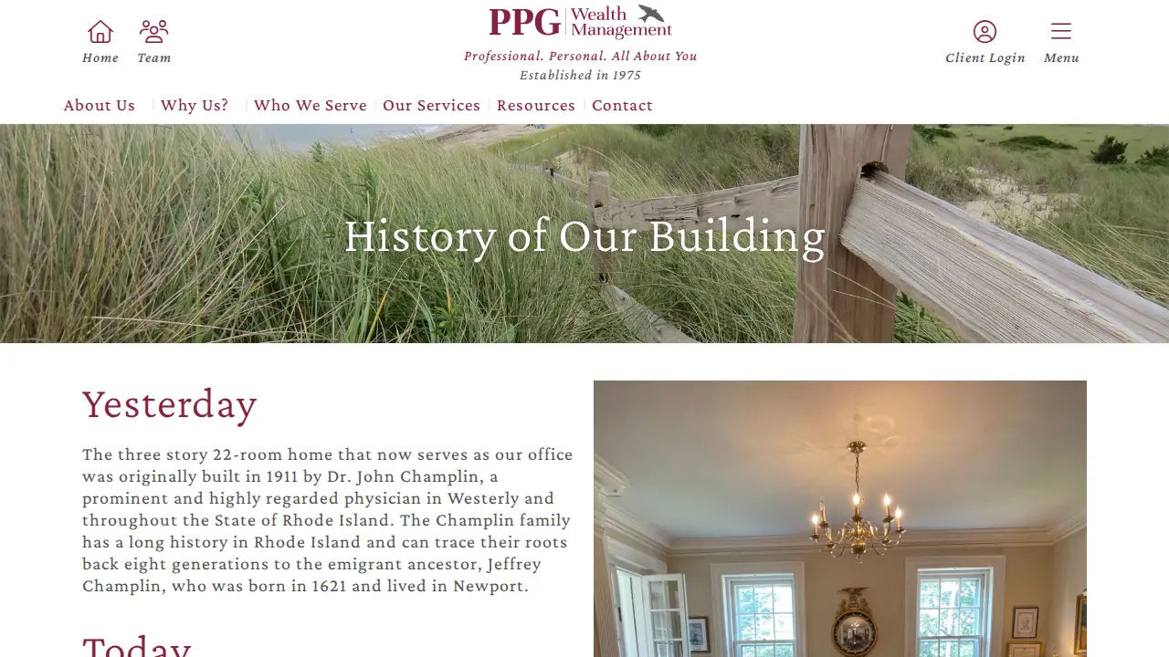 Professional Planning Group page