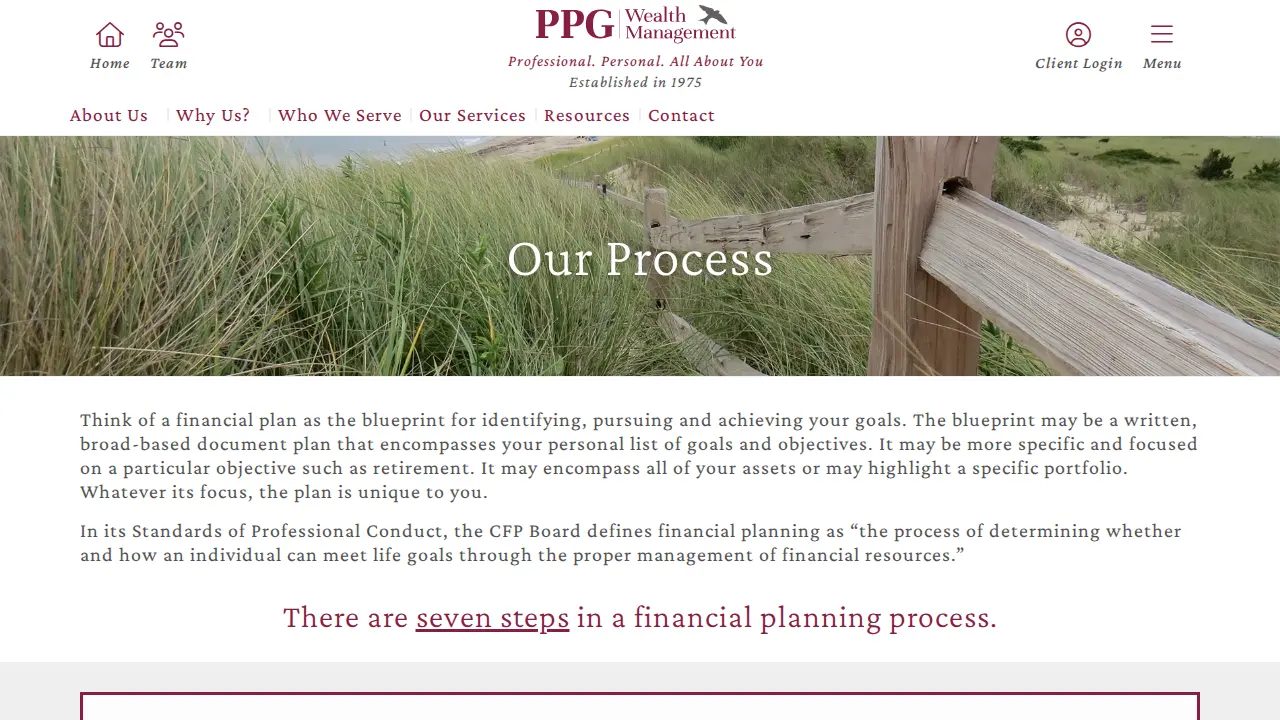 Professional Planning Group page