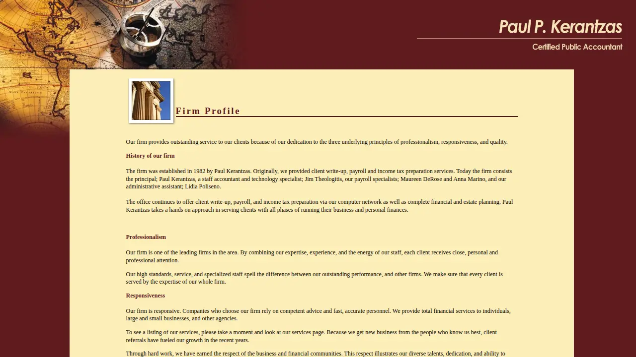 Paul P. Kerantzas page