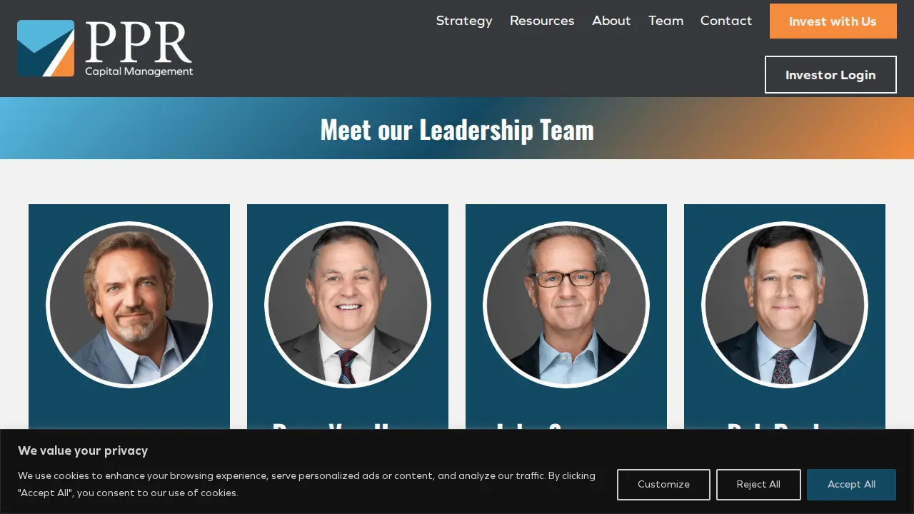 PPR Capital Management page