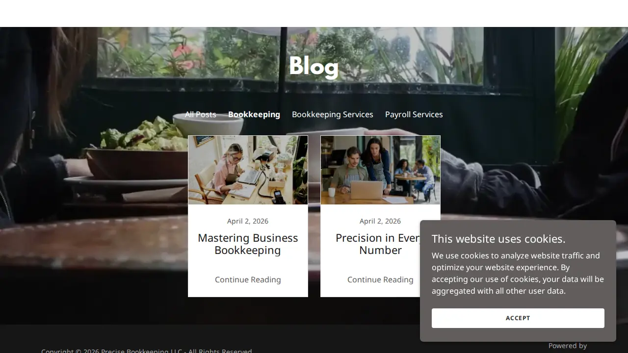 Precise Bookkeeping, LLC page