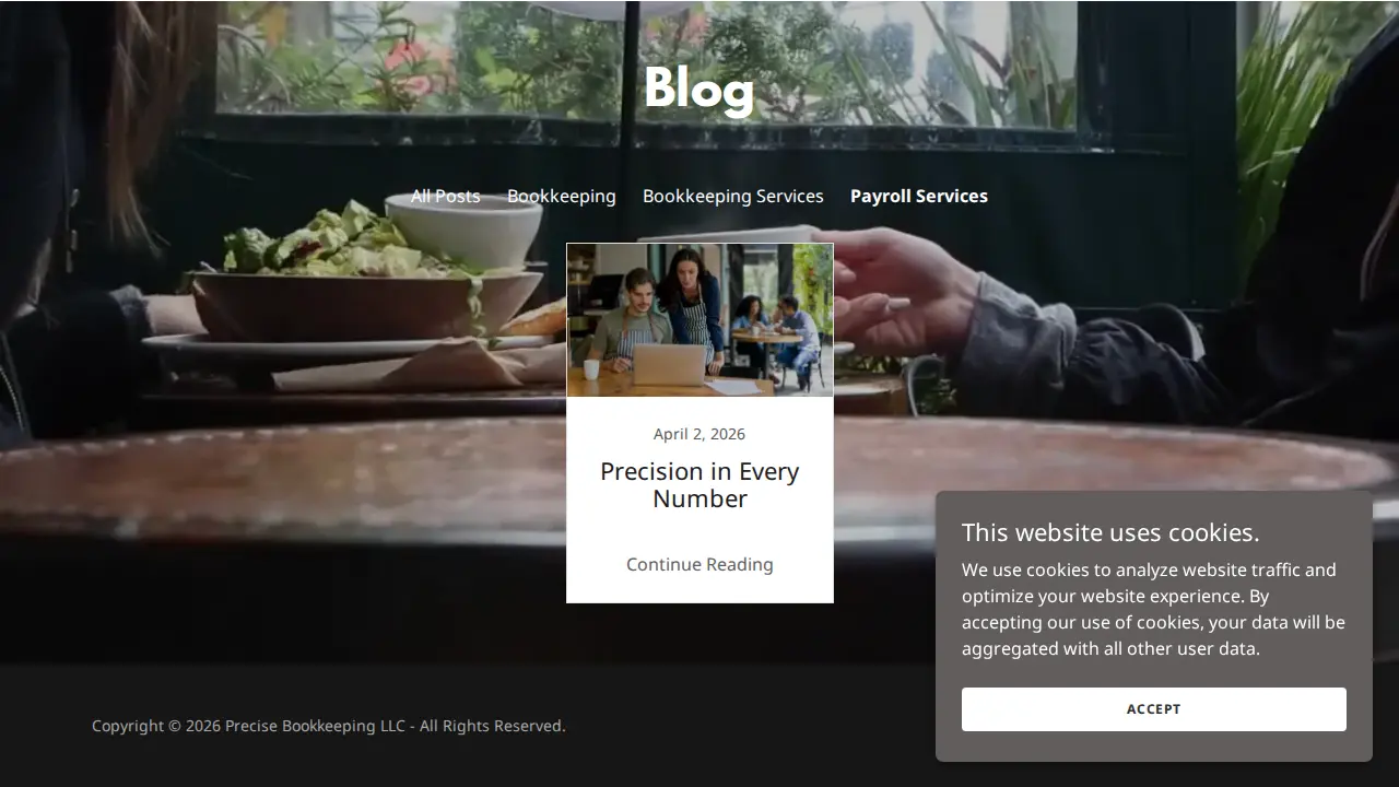 Precise Bookkeeping, LLC page