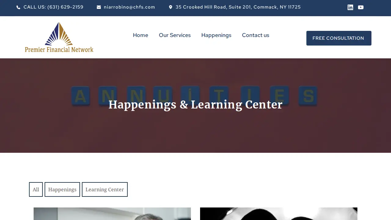 Premier Financial Network page