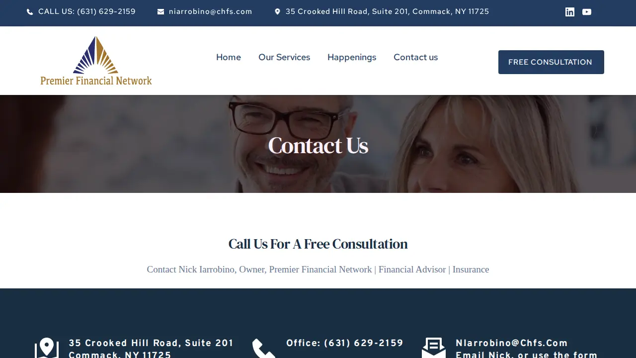 Premier Financial Network page