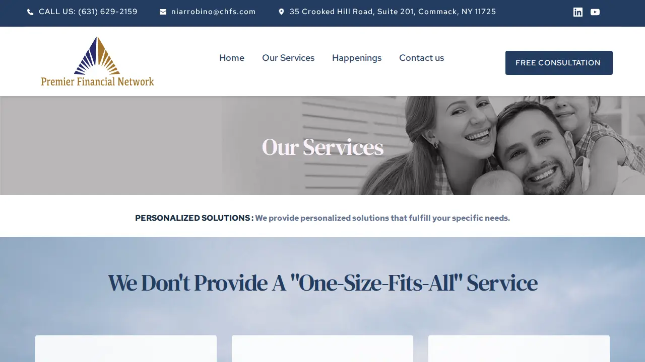 Premier Financial Network page
