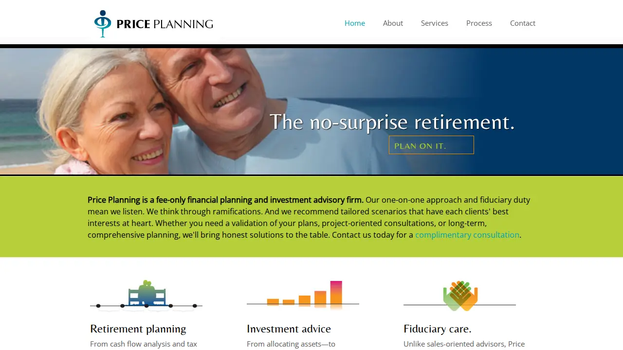 Price Planning page