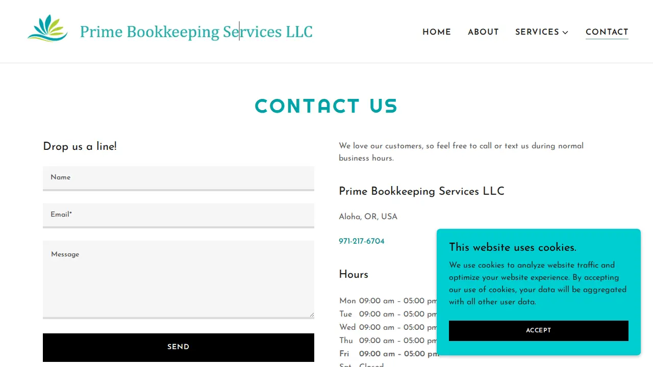 Prime Bookkeeping Services, LLC page