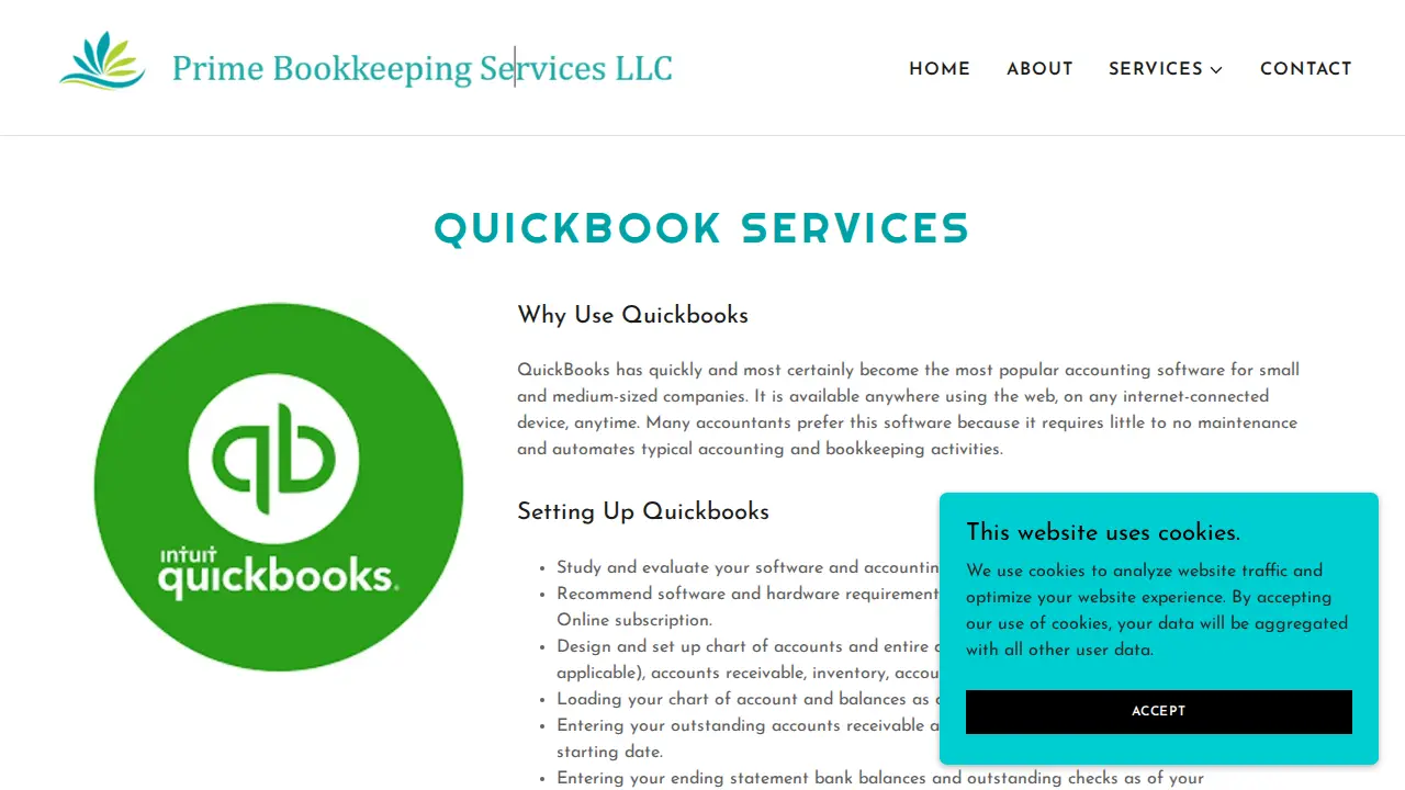 Prime Bookkeeping Services, LLC page