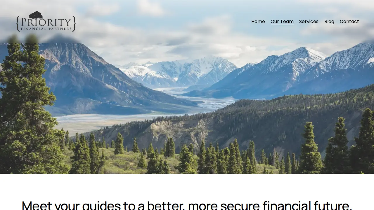 Priority Financial Partners page