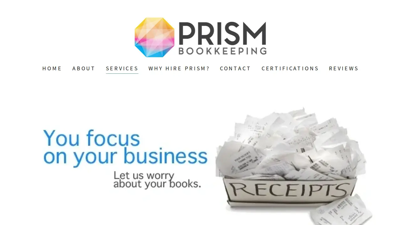 Prism Bookkeeping & Business Management LLC page