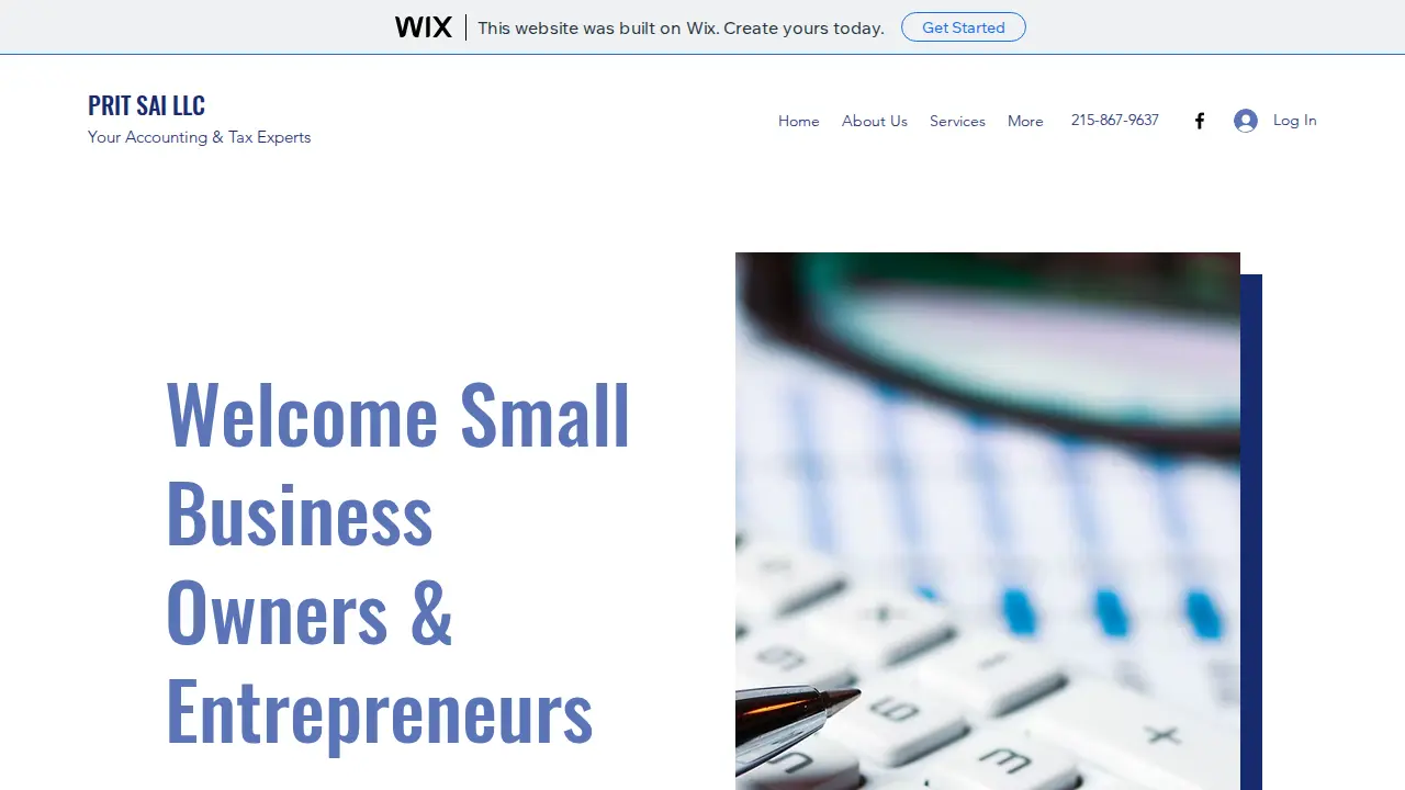 PRIT SAI LLC - Accounting & Tax Services website
