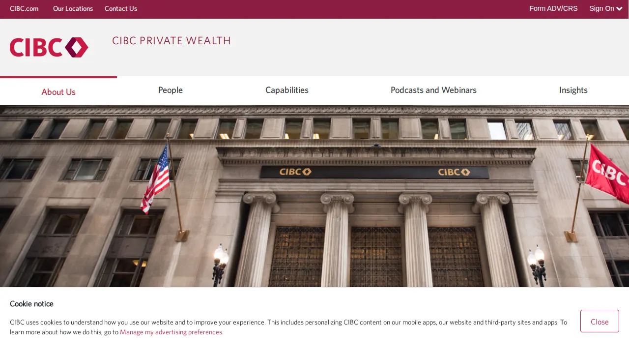 CIBC Private Wealth page