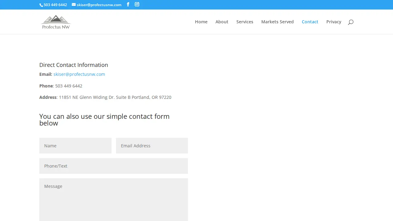 Profectus NW page