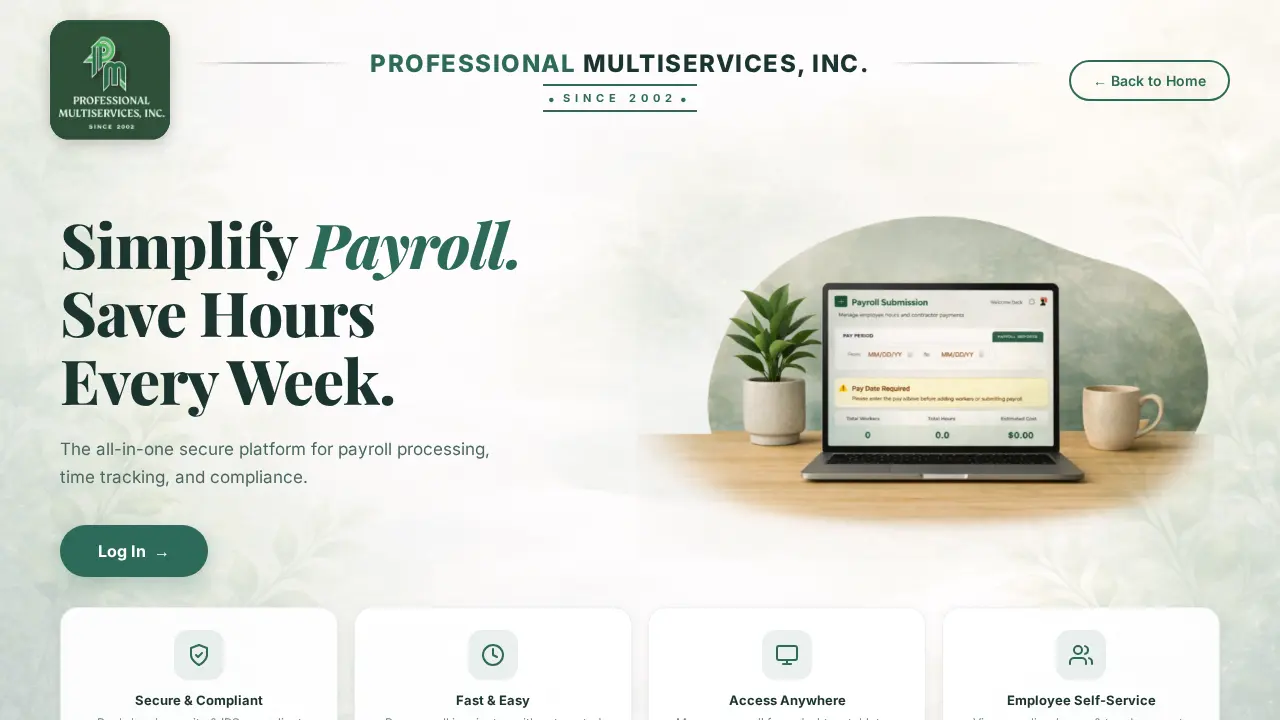 PROFESSIONAL MULTISERVICES, INC page