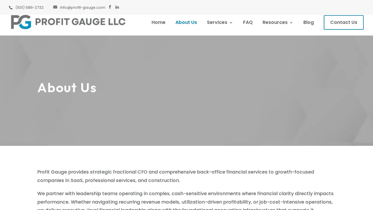 Profit Gauge LLC page