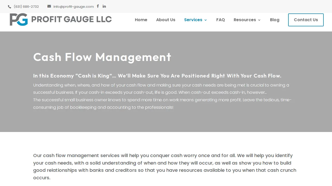 Profit Gauge LLC page