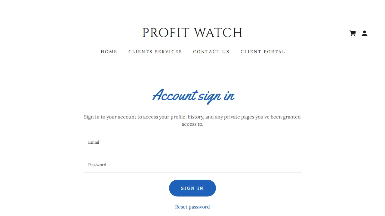 Profit Watch page