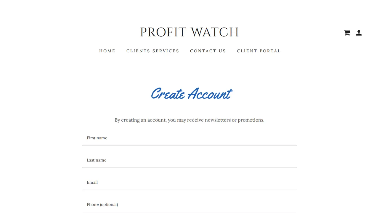 Profit Watch page