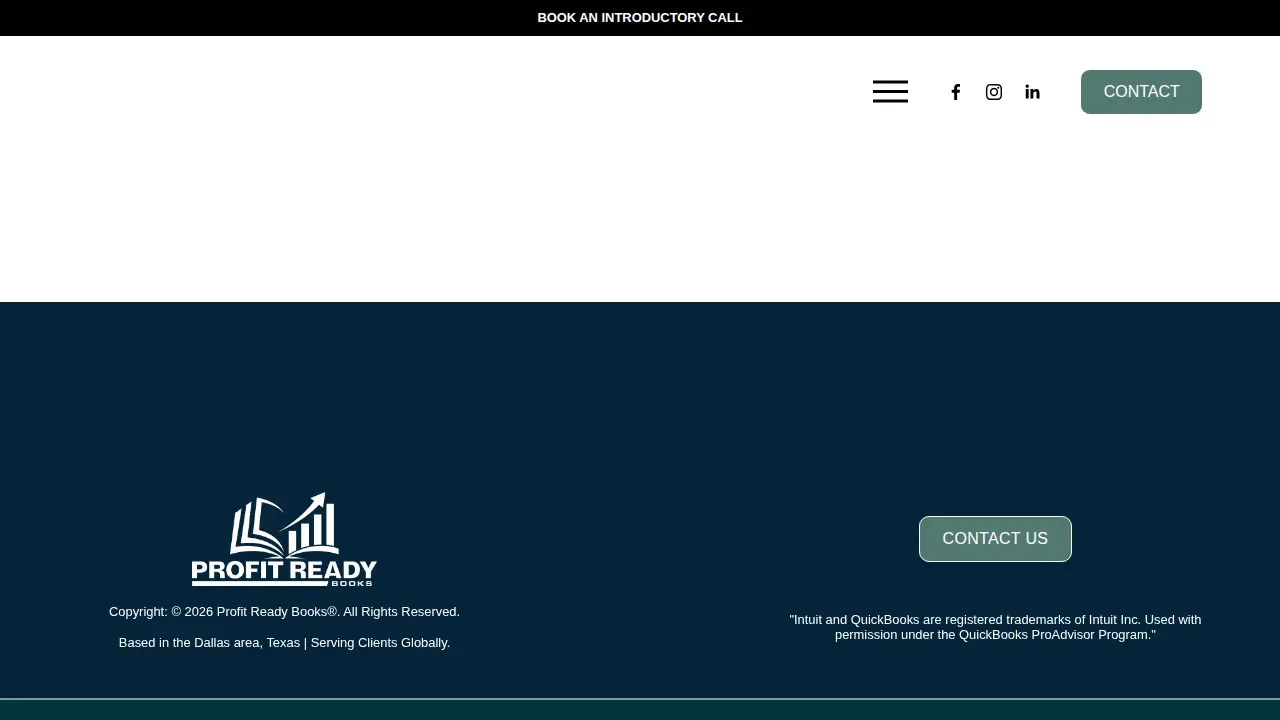 Profit Ready Books page
