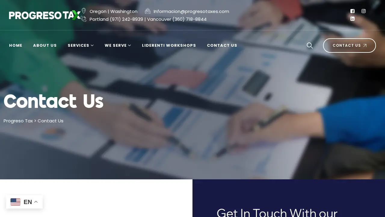 Progreso Tax page