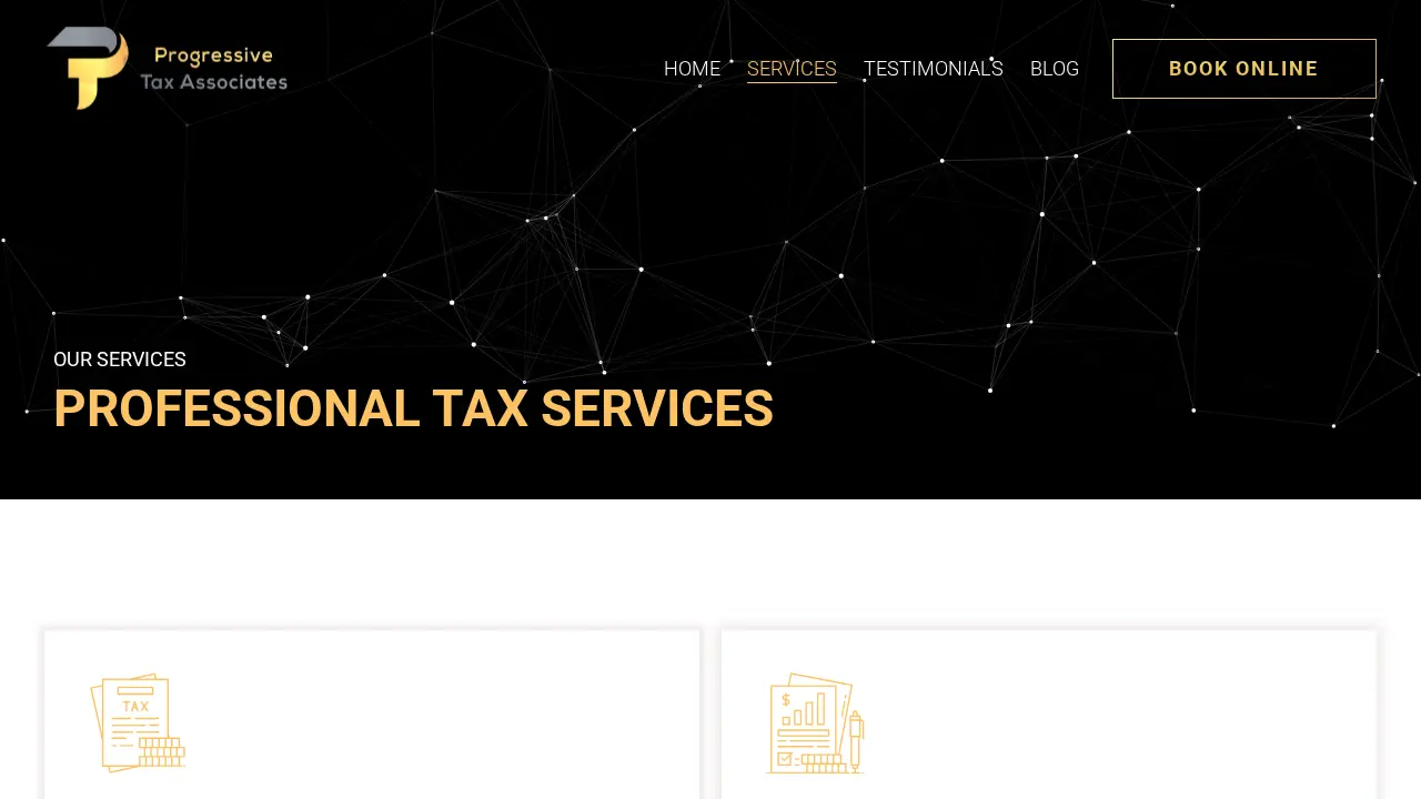Progressive Tax Co. page