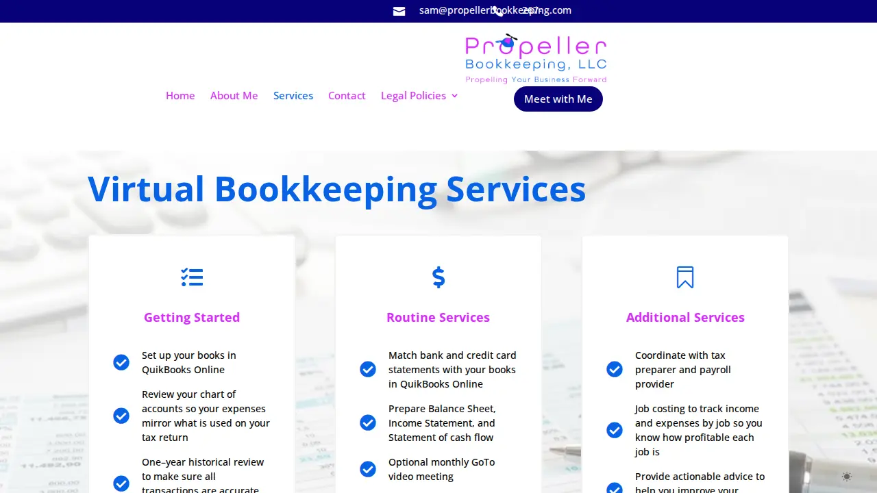 Propeller Bookkeeping, LLC page