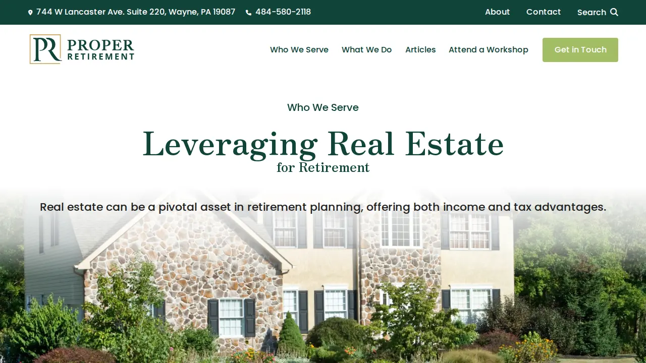 Proper Retirement page