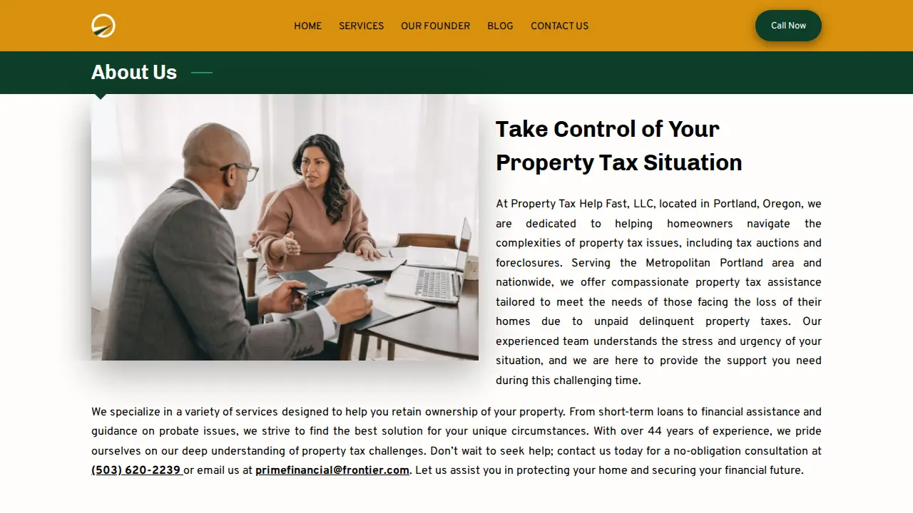 Property Tax Help Fast page