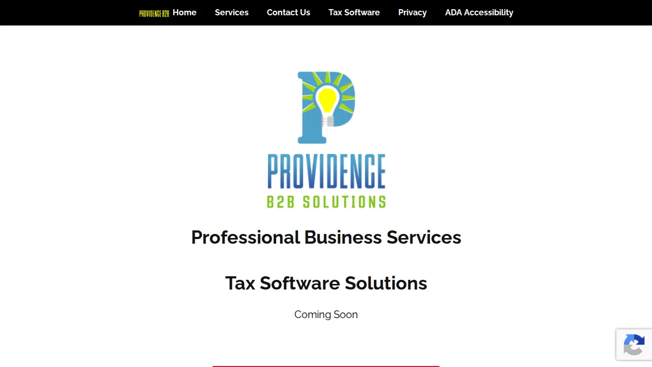 Providence Business Solutions page