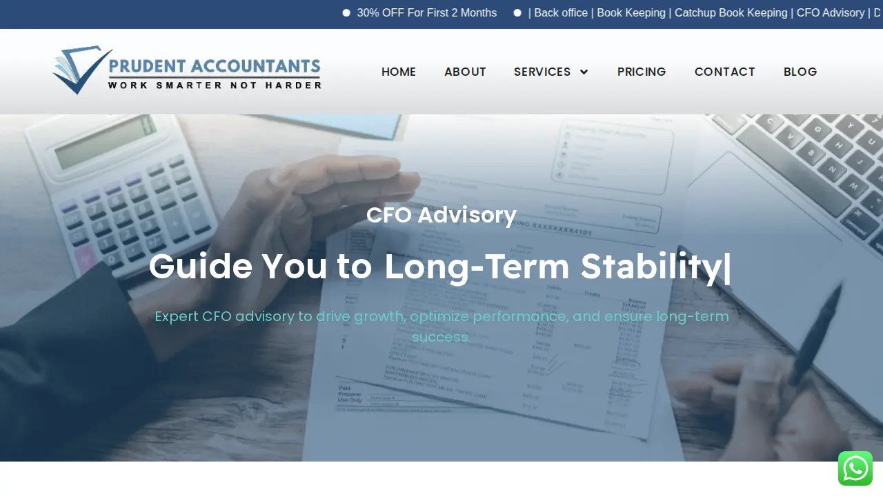 Prudent Accountants page