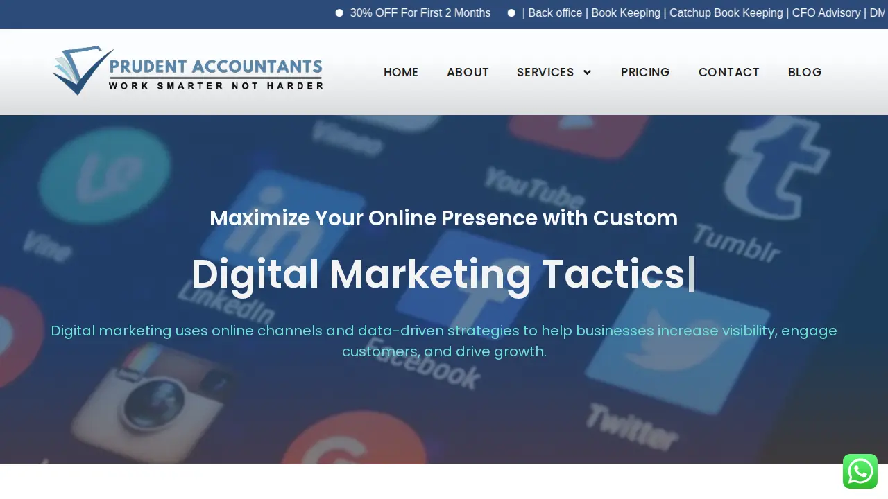Prudent Accountants page
