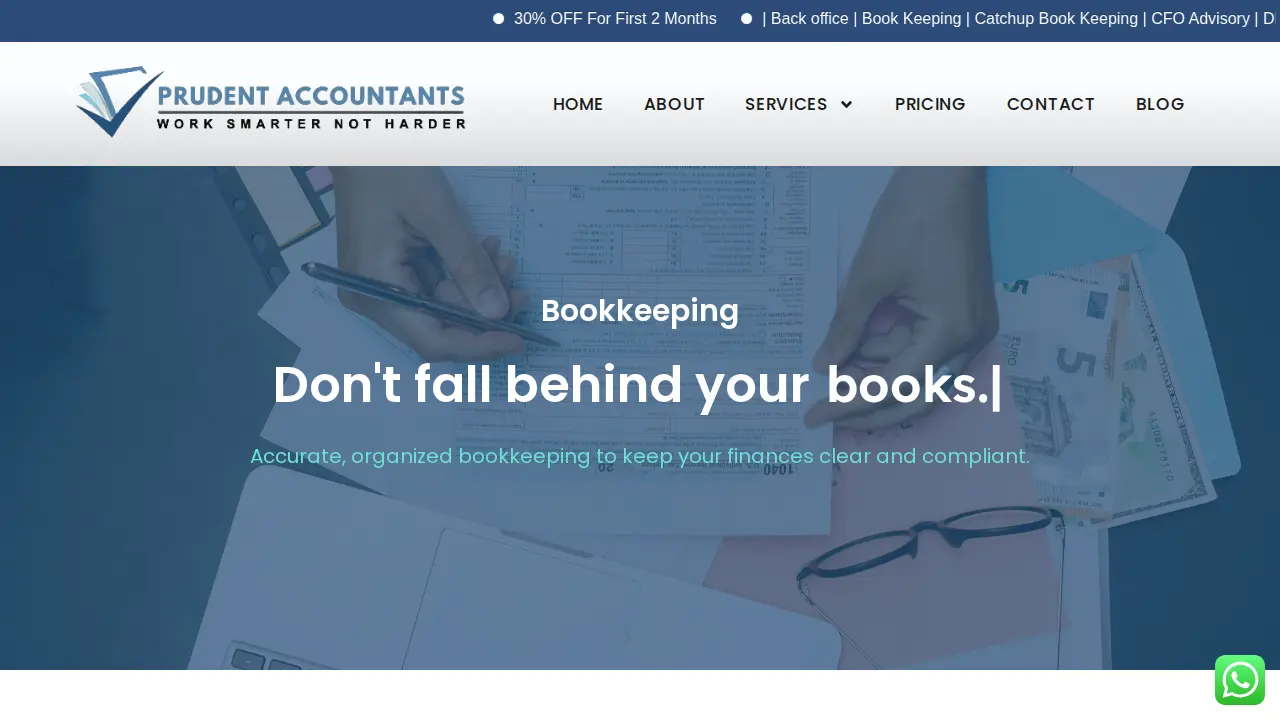 Prudent Accountants page